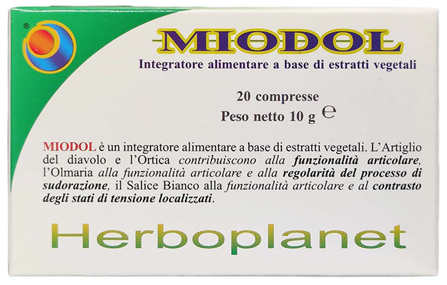MIODOL 20 COMPRESSE BLISTER 10 G - Farmacia Dott. Pasquale Russo