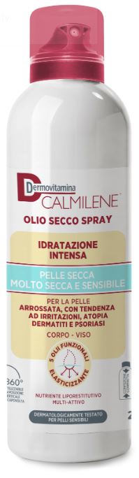 DERMOVITAMINA CALMILENE OLIO SECCO SPRAY IDRATAZIONE INTENSA PER PELLE SECCA, MOLTO SECCA E SENSIBILE 200 ML - Farmacia Dott. Pasquale Russo