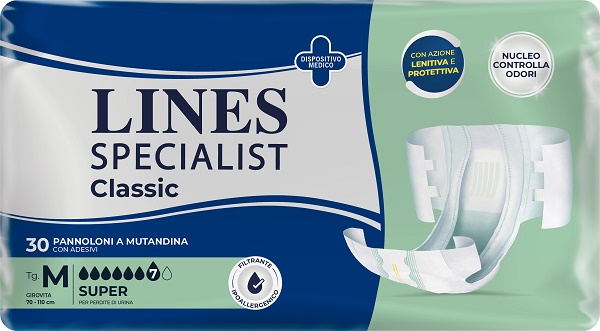 PANNOLONE A MUTANDA LINES SPECIALIST CLASSIC SUPER MM 30 PEZZI - Farmacia Dott. Pasquale Russo