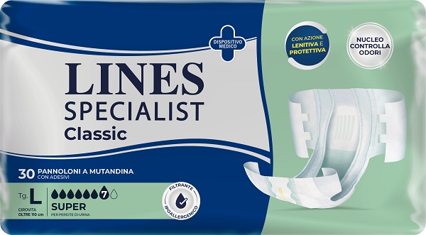 PANNOLONE A MUTANDA LINES SPECIALIST CLASSIC SUPER MG 30 PEZZI - Farmacia Dott. Pasquale Russo