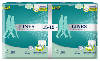 PANNOLONE A MUTANDA LINES SPECIALIST SUPER MM 30 PEZZI - Farmacia Dott. Pasquale Russo