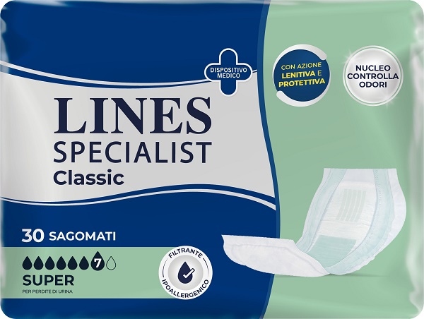 PANNOLONE LINES SPECIALIST CLASSIC SAGOMATO SUPER 30 PEZZI - Farmacia Dott. Pasquale Russo