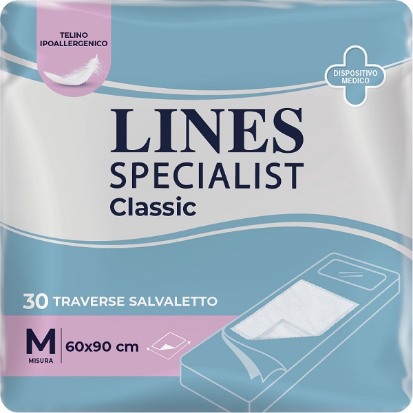 TRAVERSA ASSORBENTE LINES SPECIALIST CLASSIC MISURA 60X90 CM 30 PEZZI - Farmacia Dott. Pasquale Russo