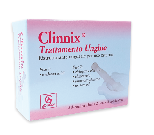 CLINNIX TRATTAMENTO UNGHIE 2 FLACONI 15 ML + 2 PENNELLI APPLICATORI - Farmacia Dott. Pasquale Russo