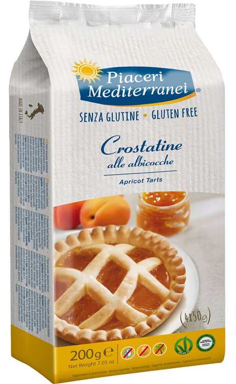 PIACERI MEDITERRANEI LE BONTA' DEL MATTINO CROSTATINE ALL'ALBICOCCA 4 X 50 G - Farmacia Dott. Pasquale Russo
