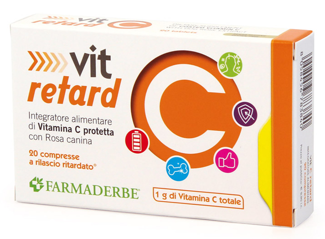 VIT C RETARD 20 COMPRESSE A RILASCIO RITARDATO - Farmacia Dott. Pasquale Russo