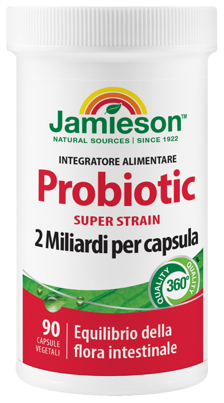 JAMIESON PROBIOTIC SUPER STRAIN 90 CAPSULE VEGETALI - Farmacia Dott. Pasquale Russo