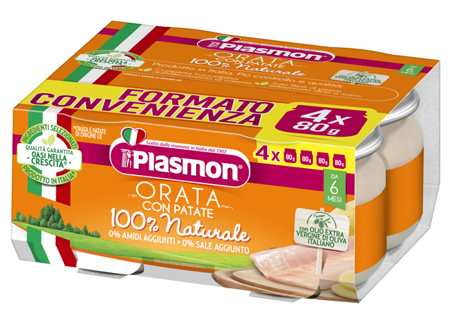 PLASMON ORATA CON PATATE 4 X 80 G - Farmacia Dott. Pasquale Russo
