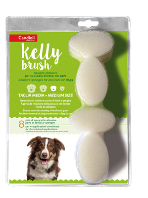 KELLY BRUSH SPUGNETTA ABRASIVA PER CANI DI TAGLIA MEDIA 16 PEZZI - Farmacia Dott. Pasquale Russo