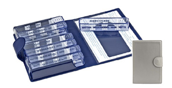 PORTAPILLOLE SETTIMANALE MEDIDOS SILVER APERTURA/CHIUSA IN VELCRO 10,5X15,5X2,5 CM - Farmacia Dott. Pasquale Russo