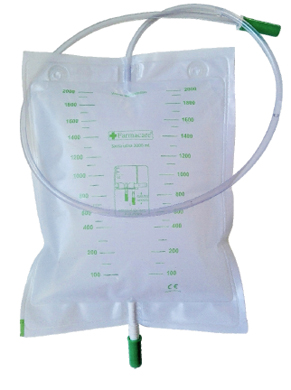 SACCA DA LETTO PER RACCOLTA URINA DA 2 LITRI CON SCARICO TUBO 90 CM 10 PEZZI - Farmacia Dott. Pasquale Russo