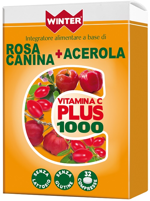 WINTER VITAMINA C PLUS 1000 ROSA CANINA + ACEROLA 32 COMPRESSE - Farmacia Dott. Pasquale Russo