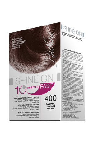 BIONIKE SHINE ON FAST TRATTAMENTO COLORANTE CAPELLI CASTANO 400 60 ML + TUBO 60 ML - Farmacia Dott. Pasquale Russo