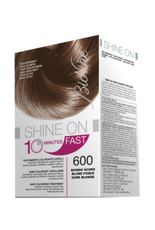 BIONIKE SHINE ON FAST TRATTAMENTO COLORANTE CAPELLI BIONDO SCURO 600 FLACONE 60 ML + TUBO 60 ML - Farmacia Dott. Pasquale Russo