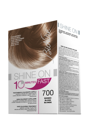 BIONIKE SHINE ON FAST TRATTAMENTO COLORANTE CAPELLI BIONDO 700 FLACONE 60 ML + TUBO 60 ML - Farmacia Dott. Pasquale Russo