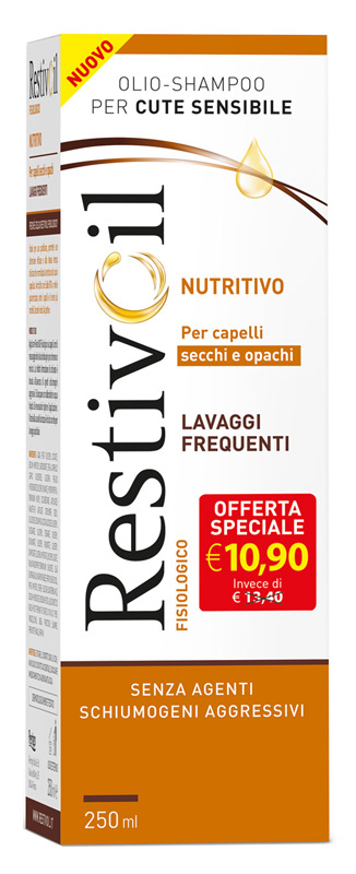 RESTIVOIL NUTRITIVO PER CAPELLI SECCHI E OPACHI LAVAGGI FREQUENTI OFFERTA SPECIALE 250 ML - Farmacia Dott. Pasquale Russo