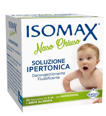 SOLUZIONE IPERTONICA ISOMAX NASO CHIUSO 20 FLACONCINI DA 5 ML - Farmacia Dott. Pasquale Russo