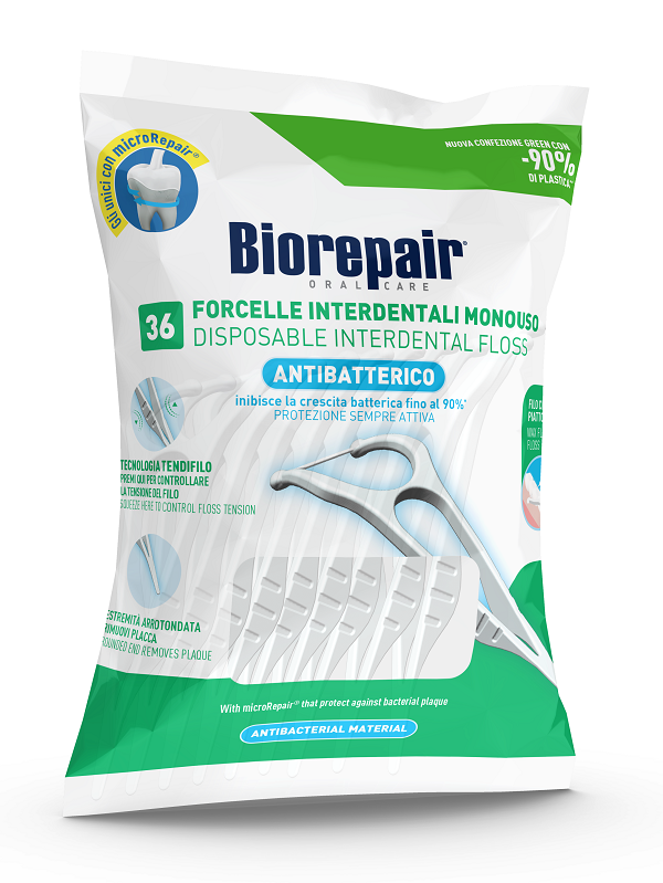 BIOREPAIR ORAL CARE ANTIBATTERICO FORCELLE INTERDENTALI MONOUSO 36 PEZZI - Farmacia Dott. Pasquale Russo