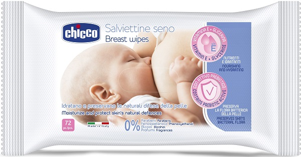 CHICCO SALVIETTE DETERGENTI PER IL SENO 72 PEZZI - Farmacia Dott. Pasquale Russo
