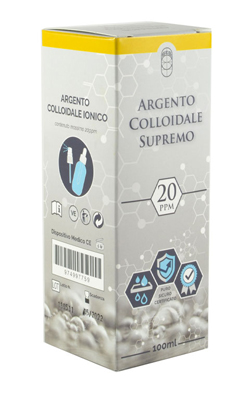 ARGENTO COLLOIDALE SUPREMO 20PPM 100 ML SPRAY + CONTAGOCCE - Farmacia Dott. Pasquale Russo