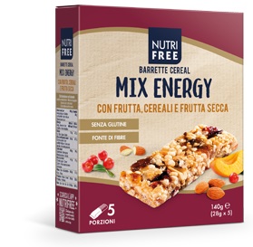 NUTRIFREE BARRETTE CEREAL MIX ENERGY 28 G X 5 - Farmacia Dott. Pasquale Russo