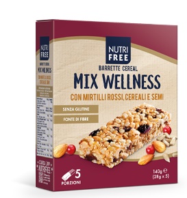 NUTRIFREE BARRETTE CEREAL MIX WELLNESS 28 G X 5 - Farmacia Dott. Pasquale Russo