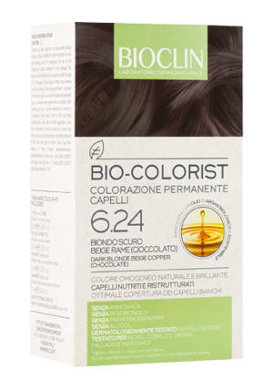 BIOCLIN BIO COLORIST 6,24 BIONDO SCURO BEIGE RAME - Farmacia Dott. Pasquale Russo