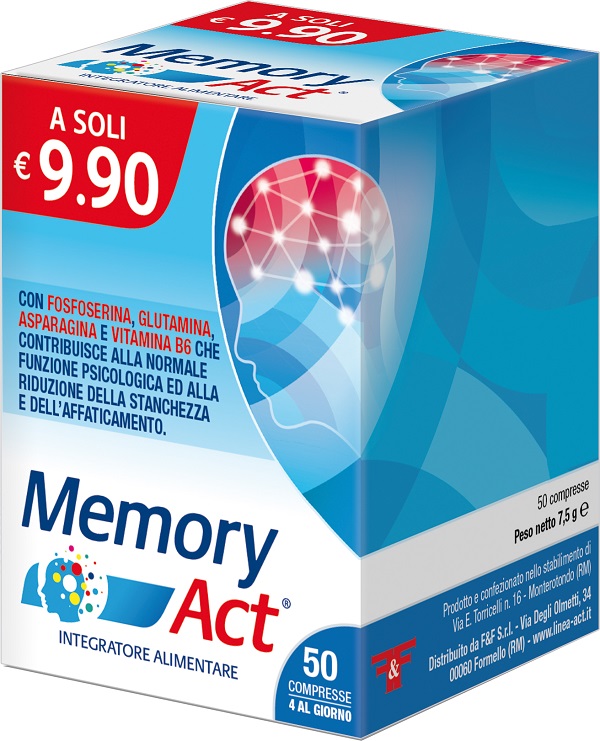 MEMORY ACT 50 COMPRESSE - Farmacia Dott. Pasquale Russo