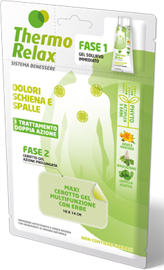 THERMO RELAX FITO GEL DOLORI SCHIENA E SPALLE FASE 2 MAXI CEROTTO GEL MULTIFUNZIONALE CON ERBE 1 PEZZO - Farmacia Dott. Pasquale Russo