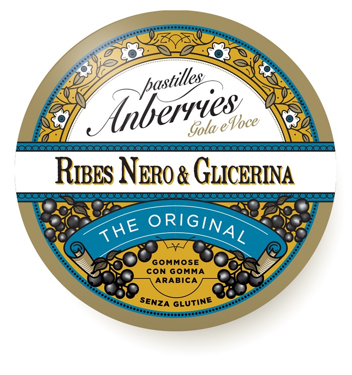 ANBERRIES CLASSICHE RIBES NERO & GLICERINA CARAMELLE 55 G - Farmacia Dott. Pasquale Russo