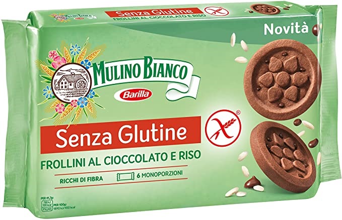 MULINO BIANCO SENZA GLUTINE FROLLINI AL CIOCCOLATO E RISO 6 MONOPORZIONI DA 41,66 G - Farmacia Dott. Pasquale Russo