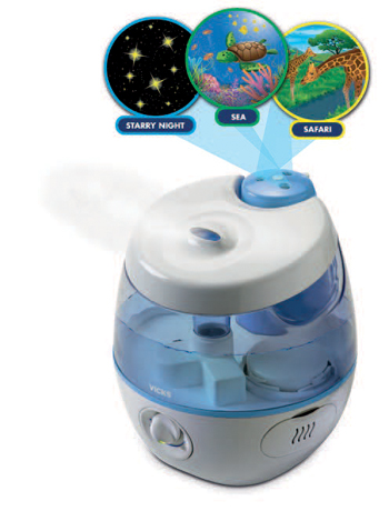 VICKS SWEETDREAMS UMIDIFICATORE A ULTRASUONI CON PROIETTORE IMMAGINI - Farmacia Dott. Pasquale Russo