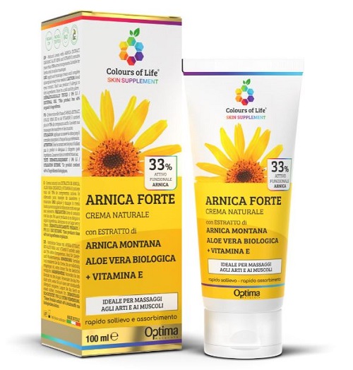 COLOURS OF LIFE SKIN SUPPLEMENT ARNICA FORTE 33% CREMA 100 ML - Farmacia Dott. Pasquale Russo