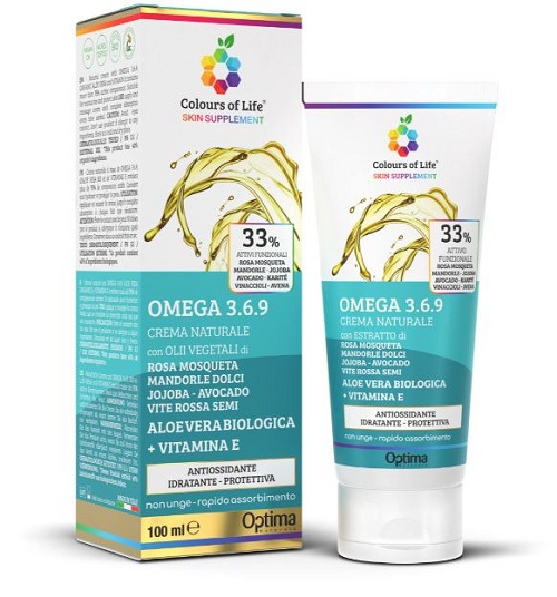 COLOURS OF LIFE SKIN SUPPLEMENT OMEGA 3 6 9 CREMA 100 ML - Farmacia Dott. Pasquale Russo