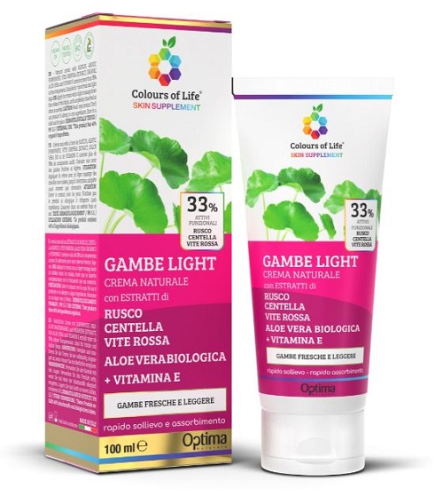 COLOURS OF LIFE SKIN SUPPLEMENT GAMBE LIGHT CREMA 100 ML - Farmacia Dott. Pasquale Russo