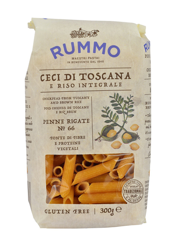 RUMMO PENNE RIGATE N 66 CECI DI TOSCANA E RISO INTEGRALE 300 G - Farmacia Dott. Pasquale Russo