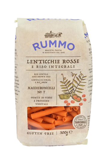 RUMMO MACCHERONCELLI N 7 LENTICCHIE ROSSE E RISO INTEGRALE 300 G - Farmacia Dott. Pasquale Russo