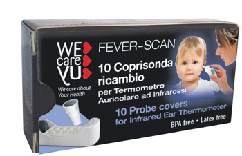 COPPELLE RICAMBIO PER TERMOMETRO INFRAROSSI WECAREYU FEVER-SCAN 10 PEZZI - Farmacia Dott. Pasquale Russo