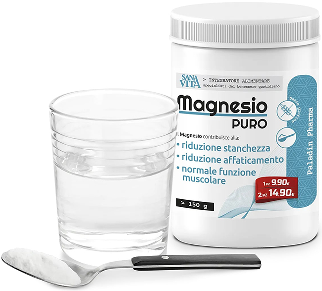 SANAVITA MAGNESIO PURO 150 G - Farmacia Dott. Pasquale Russo