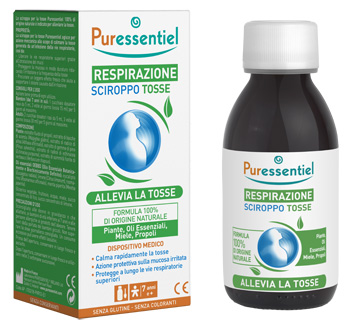 PURESSENTIEL SCIROPPO TOSSE RESPIRAZIONE DISPOSITIVO MEDICO 125 ML - Farmacia Dott. Pasquale Russo