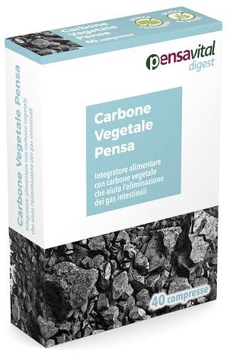 CARBONE VEGETALE PENSA 40 COMPRESSE - Farmacia Dott. Pasquale Russo