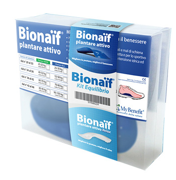 KIT EQUILIBRIO BIONAIF PLANTARE ATTIVO BLU PICCOLO DAL 34 AL 38 52-58KG - Farmacia Dott. Pasquale Russo