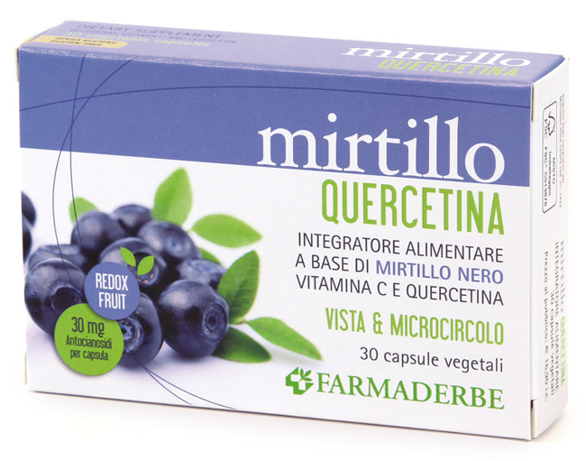 MIRTILLO QUERCETINA 30 CAPSULE VEGETALI - Farmacia Dott. Pasquale Russo