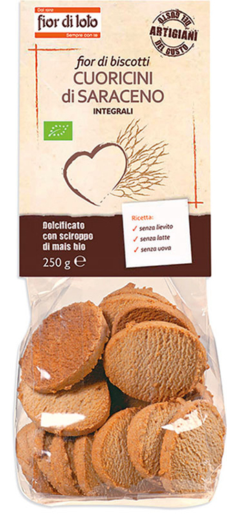 FIOR DI LOTO CUORICINI DI GRANO SARACENO INTEGRALE 250 G - Farmacia Dott. Pasquale Russo