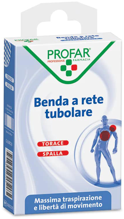 BENDA A RETE ELASTICA TORACE SPALLA 3 M TESI CALIBRO 8 PROFAR - Farmacia Dott. Pasquale Russo
