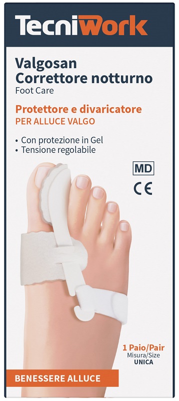 CORRETTORE NOTTURNO PER ALLUCE VALGO MISURA UNICA VALGOSAN 1 PAIO - Farmacia Dott. Pasquale Russo