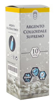 ARGENTO COLLOIDALE SUPREMO 10PPM CERTIFICATO CON CONTAGOCCE 50 ML - Farmacia Dott. Pasquale Russo