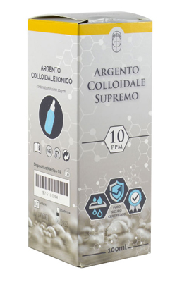 ARGENTO COLLOIDALE SUPREMO 10PPM CERTIFICATO CON CONTAGOCCE 100 ML - Farmacia Dott. Pasquale Russo