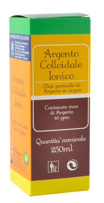 ARGENTO COLLOIDALE IONICO 40PPM CERTIFICATO 250 ML - Farmacia Dott. Pasquale Russo