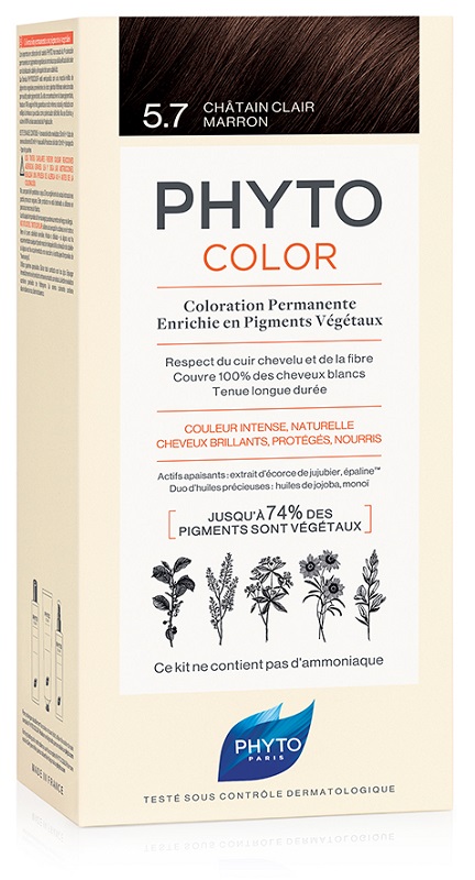 PHYTOCOLOR 5,7 CASTANO CHIARO TAB LATTE + CREMA + MASCHERA + 1 PAIO DI GUANTI - Farmacia Dott. Pasquale Russo